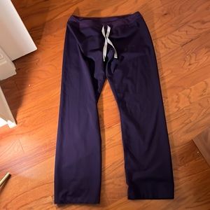 Purple fig scrub pants, size small